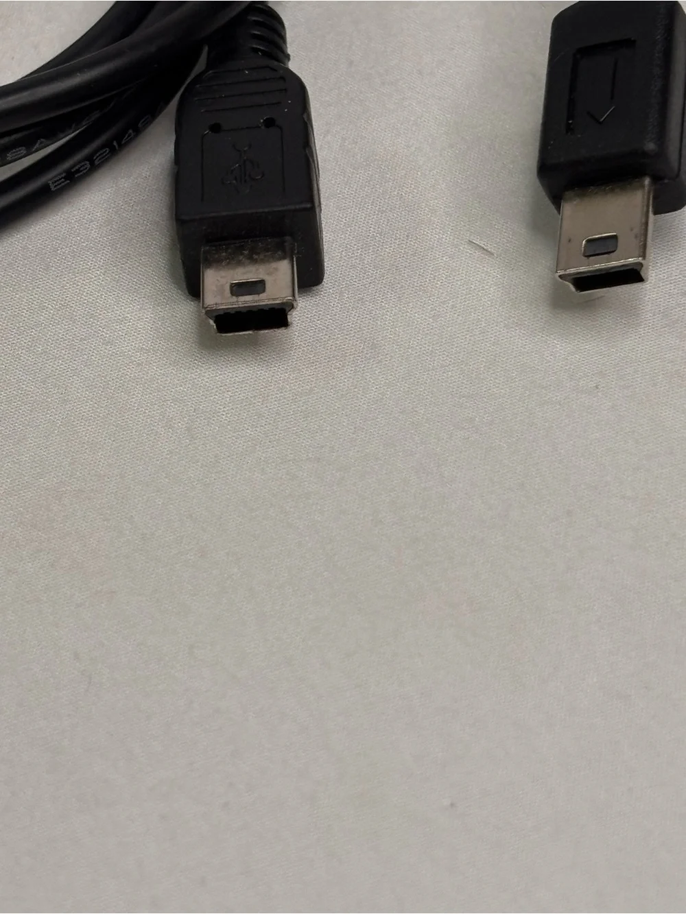 Black Micro USB Power Cable with AC Adapter